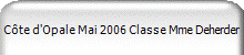 Cte d'Opale Mai 2006 Classe Mme Deherder